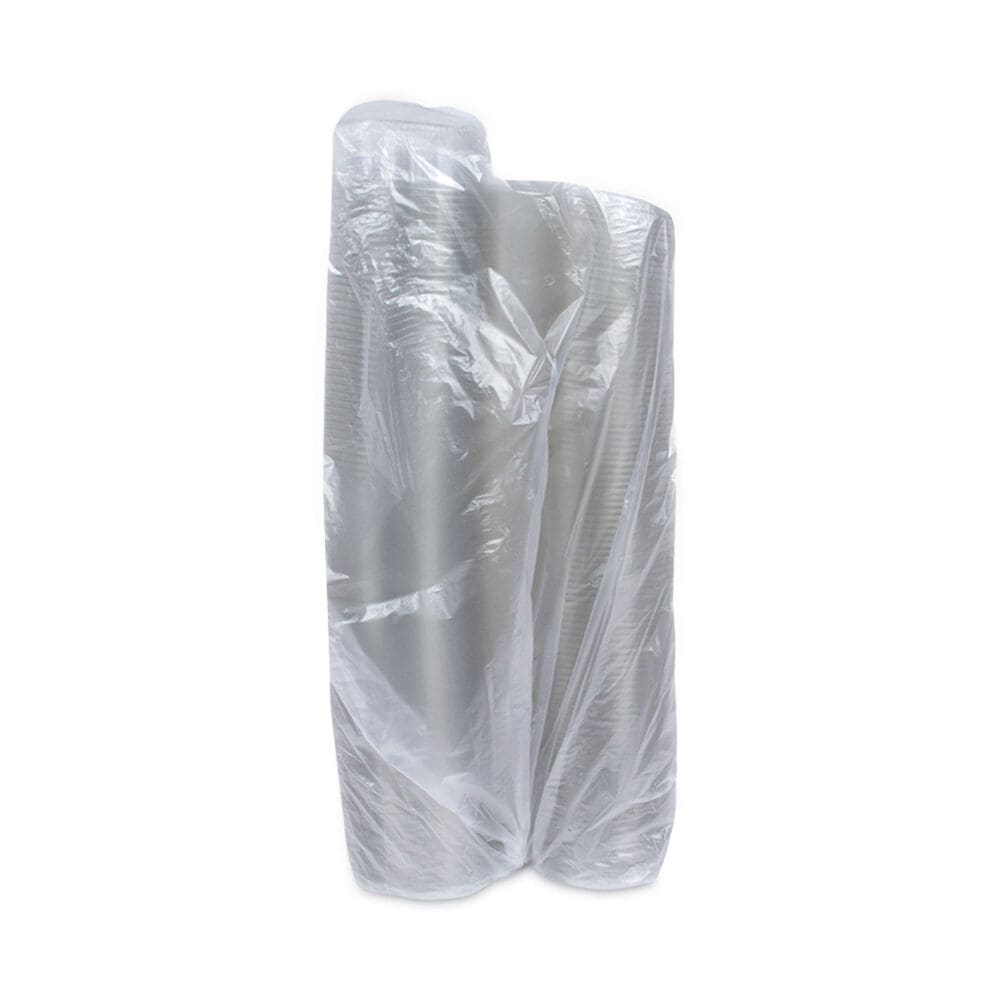EarthChoice Recycled PET Hinged Container, 12 oz, 4.92 x 5.87 x 1.89, Clear, Plastic, 200/Carton - Image 2