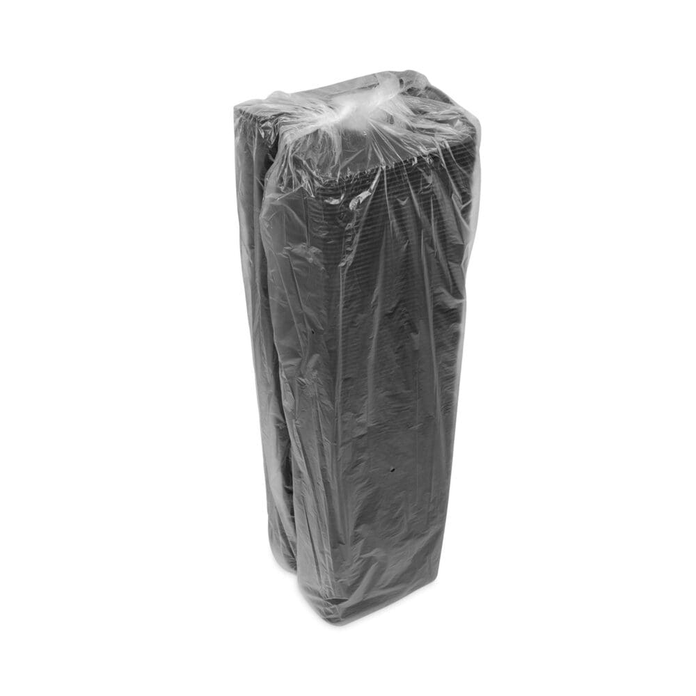 Supermarket Tray, #17S, 8.38 x 4.5 x 0.69, Black, Foam, 1,000/Carton - Image 2
