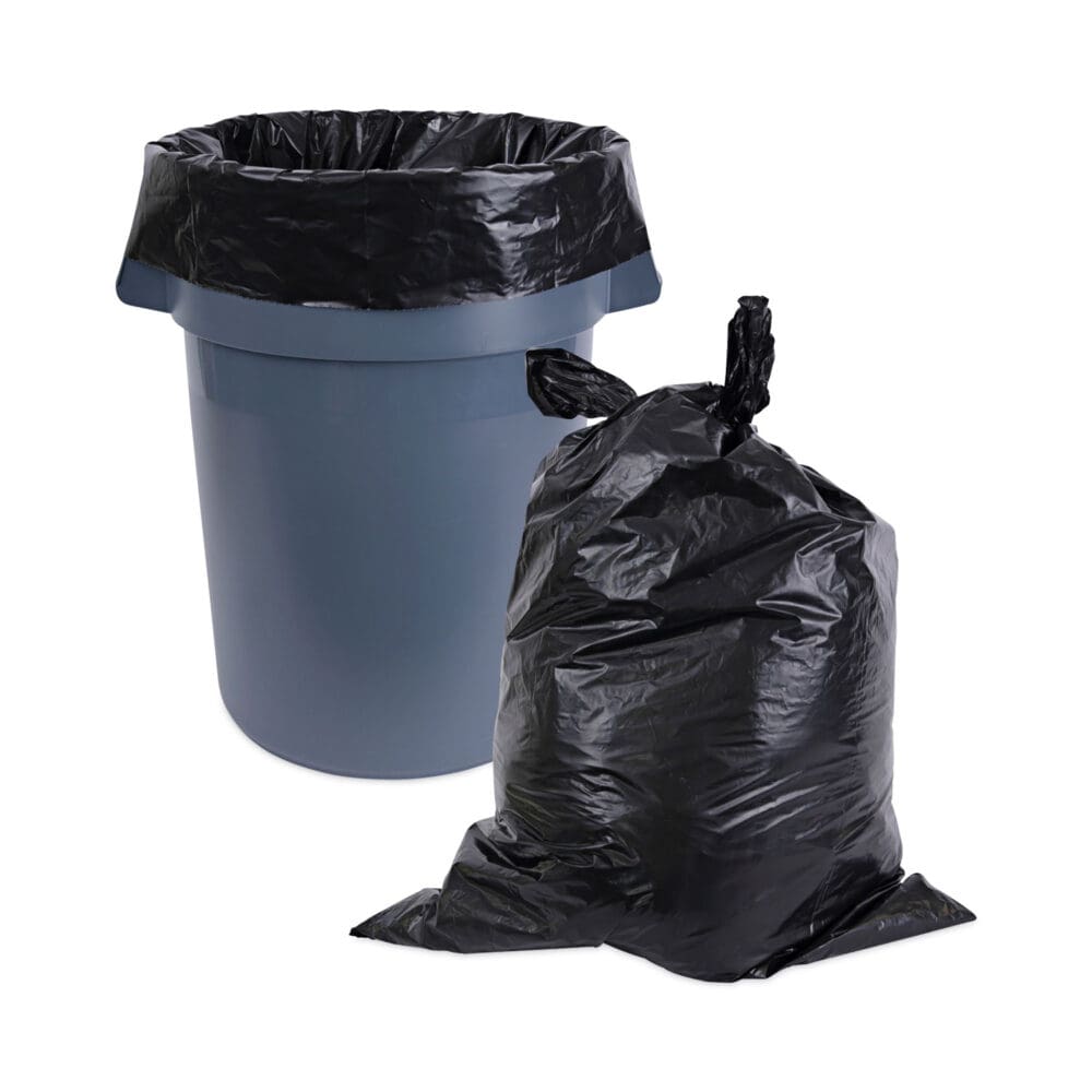 Industrial Drum Liners Rolls, 60 gal, 2.7 mil, 38 x 63, Black, 1 Roll of 50 Bags - Image 5