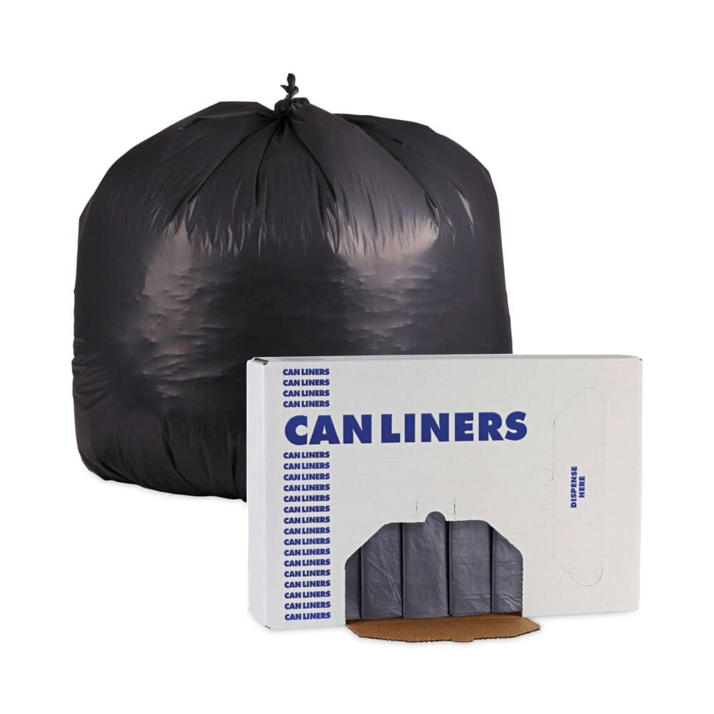 Linear Low Density Industrial Can Liners, 33 gal, 1.3 mil, 33 x 39, Gray, 100/Carton - Image 5