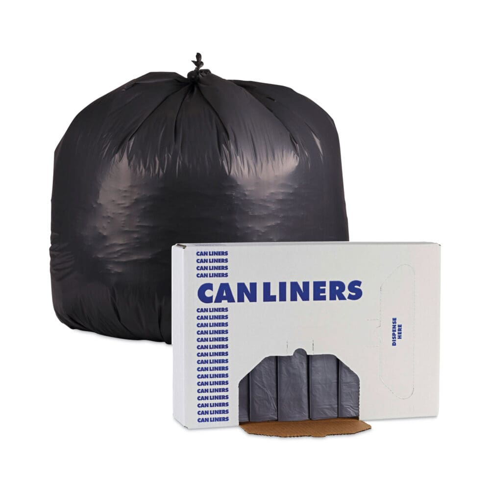 Linear Low Density Industrial Can Liners, 45 gal, 1.3 mil, 40 x 46, Gray, 100/Carton - Image 5