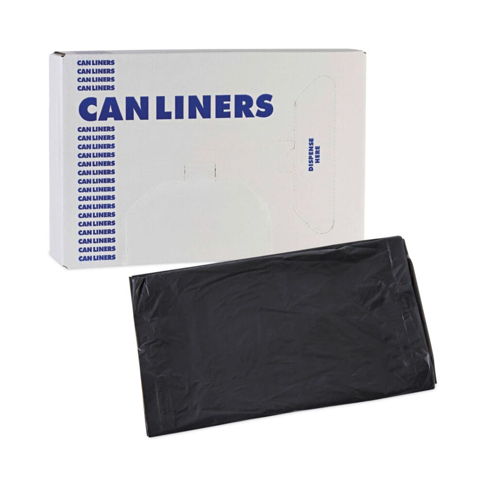 Linear Low Density Industrial Can Liners, 30 gal, 0.65 mil, 30 x 36, Black, 200/Carton - Image 5