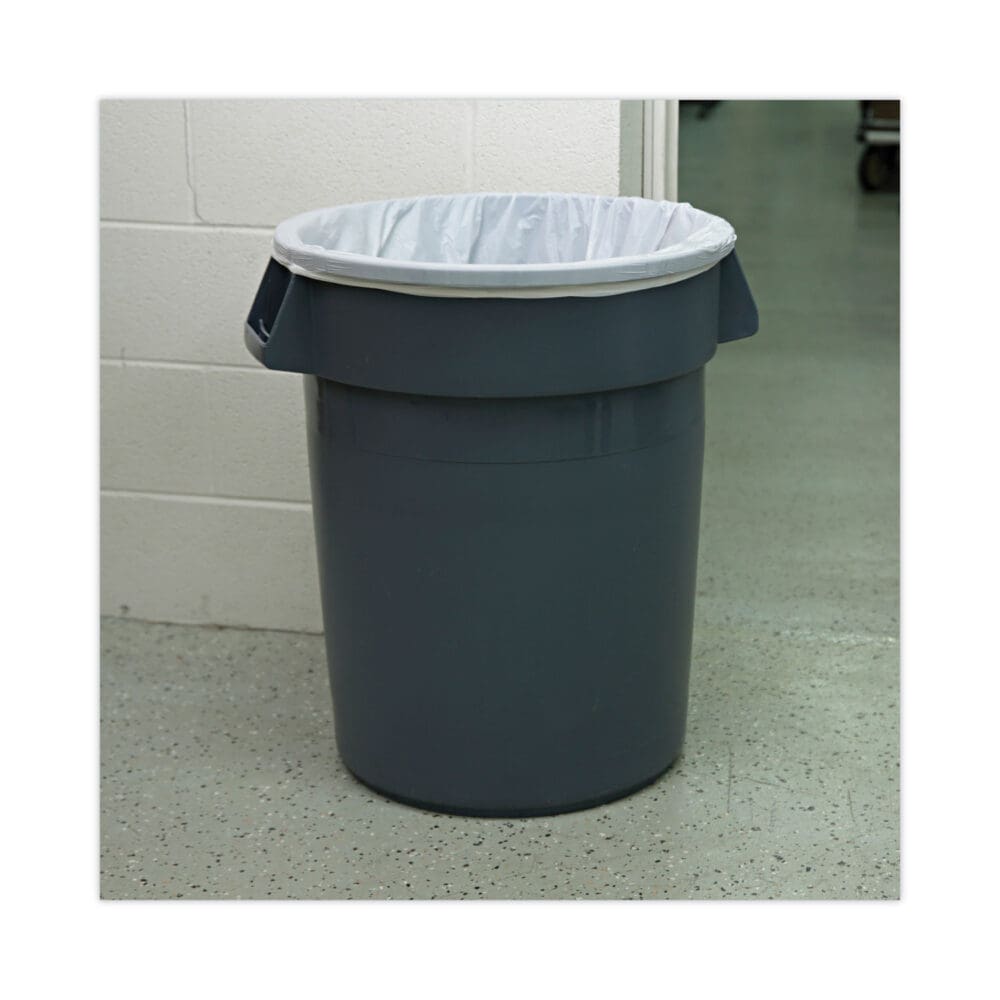 High Density Industrial Can Liners Coreless Rolls, 33 gal, 16 mic, 33 x 40, Natural, 25 Bags/Roll, 10 Rolls/Carton - Image 4
