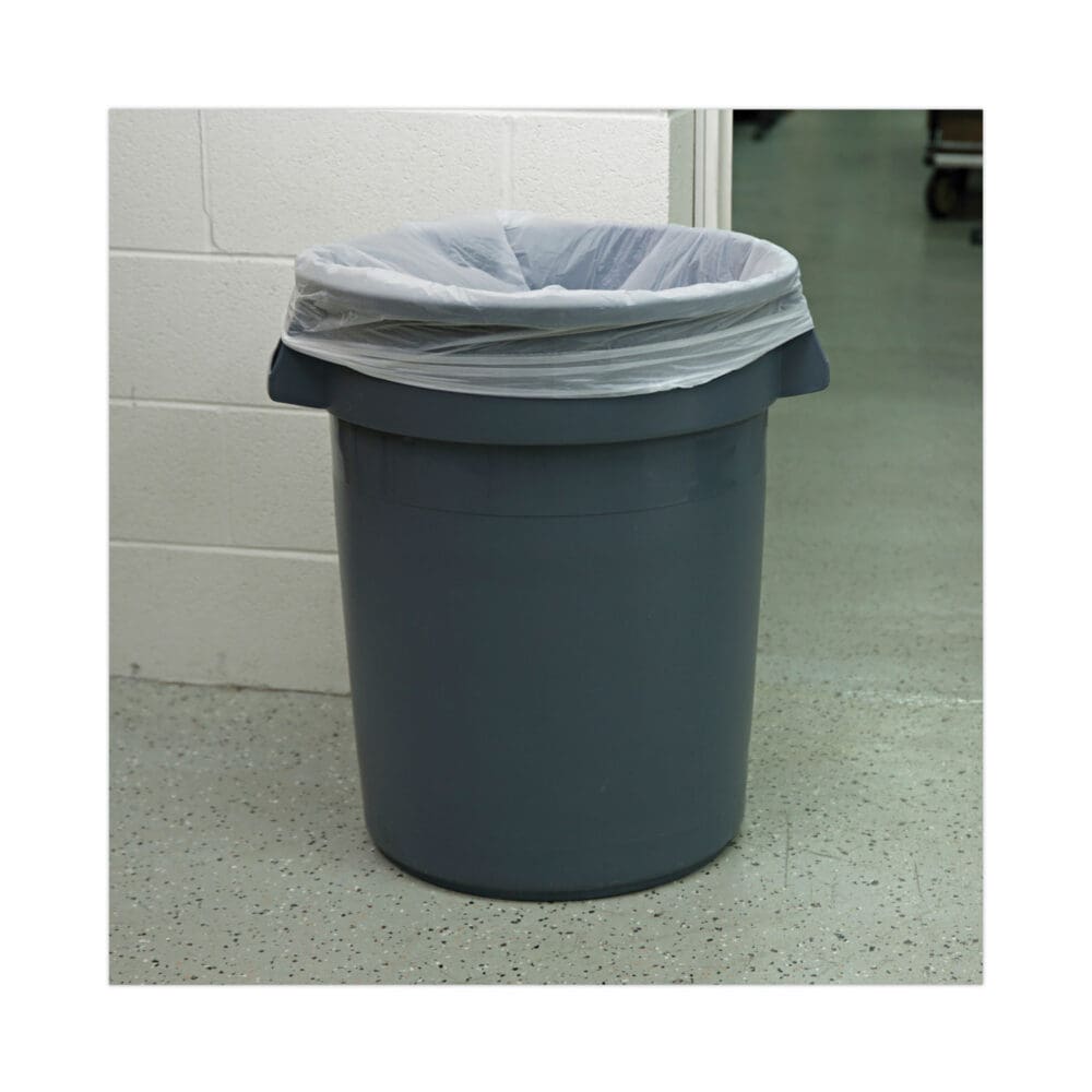 Linear Low Density Industrial Can Liners, 30 gal, 0.7 mil, 30 x 36, White, 200/Carton - Image 4