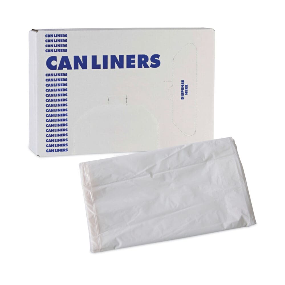 Linear Low Density Industrial Can Liners, 30 gal, 0.7 mil, 30 x 36, White, 200/Carton - Image 6