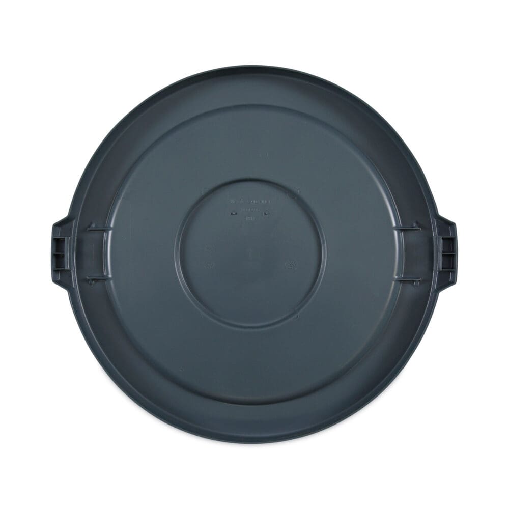 Lids for 32 gal Waste Receptacle, Flat-Top, Round, Plastic, Gray - Image 6