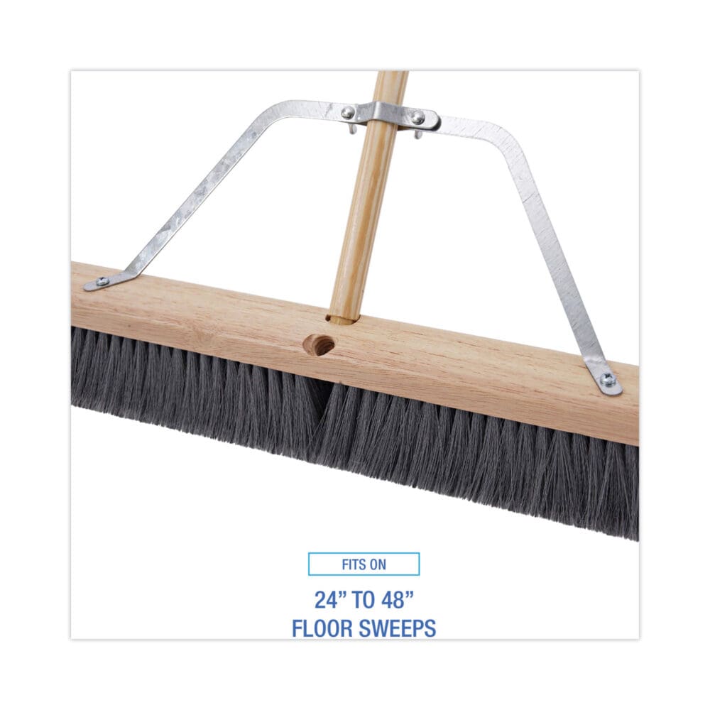 Metal Handle Braces, Large, Fits 24" to 48" Floor Sweeps, 0.5 x 17 x 12 - Image 5