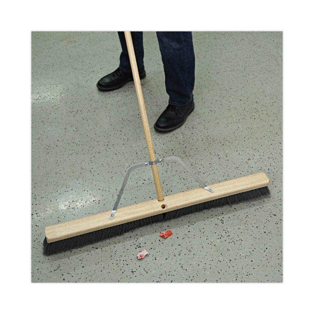 Metal Handle Braces, Large, Fits 24" to 48" Floor Sweeps, 0.5 x 17 x 12 - Image 4