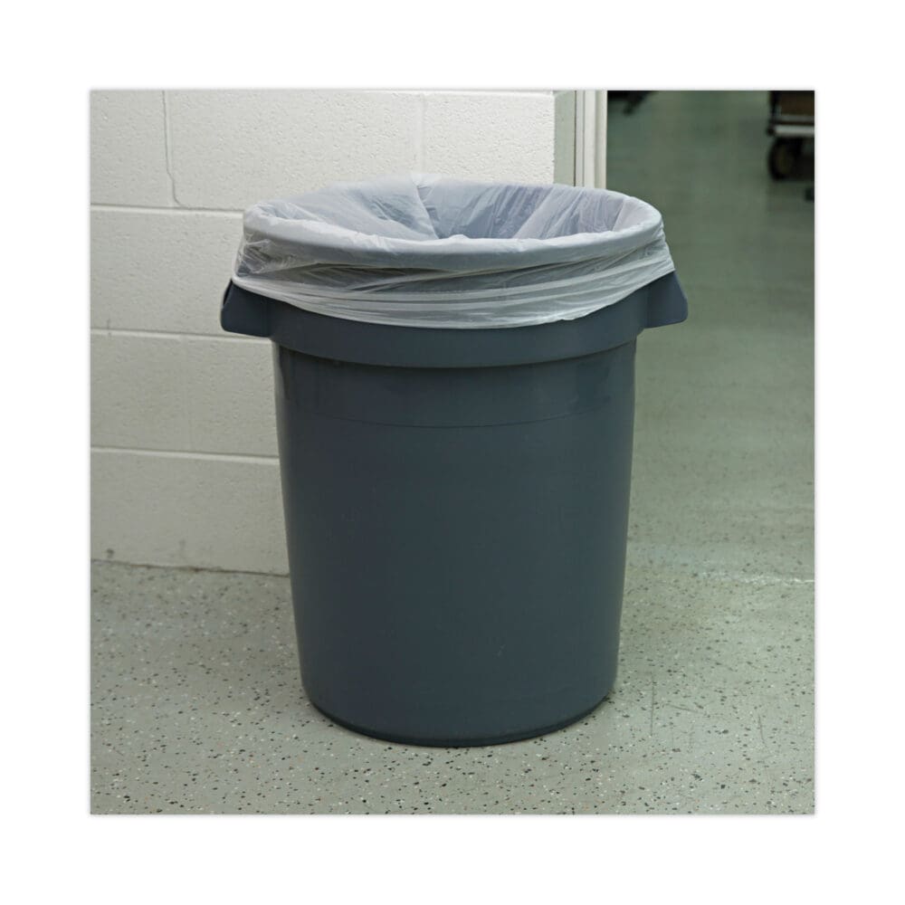 Linear Low Density Can Liners, 30 gal, 0.62 mil, 30" x 36", White, 10 Bags/Roll, 20 Rolls/Carton - Image 4