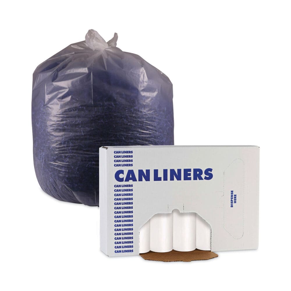 Linear Low Density Can Liners, 30 gal, 0.62 mil, 30" x 36", White, 10 Bags/Roll, 20 Rolls/Carton - Image 5
