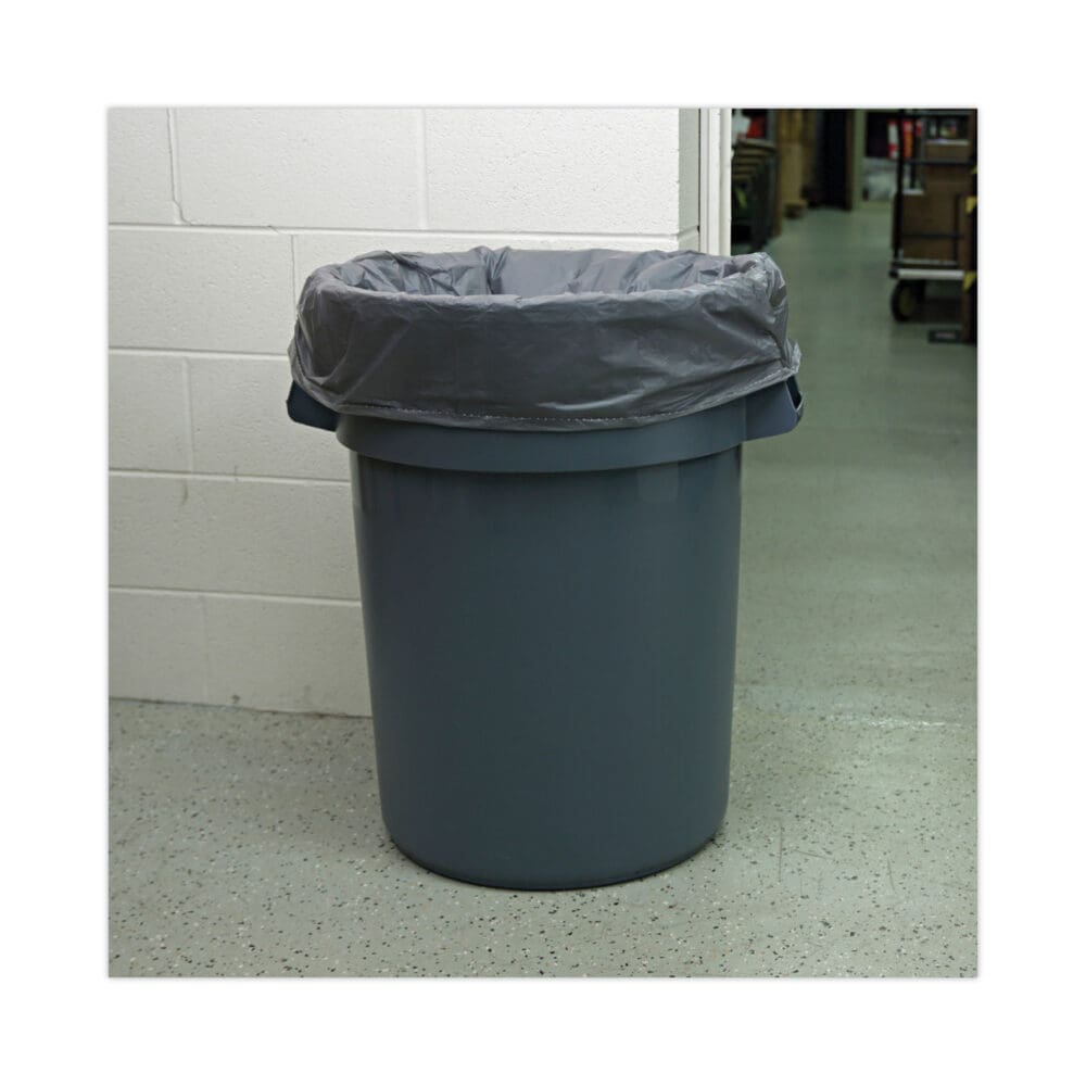 Linear Low Density Industrial Can Liners, 45 gal, 1.1 mil, 40 x 46, Gray, 100/Carton - Image 4