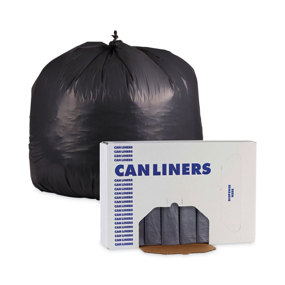 Linear Low Density Industrial Can Liners, 45 gal, 1.1 mil, 40 x 46, Gray, 100/Carton - Image 5
