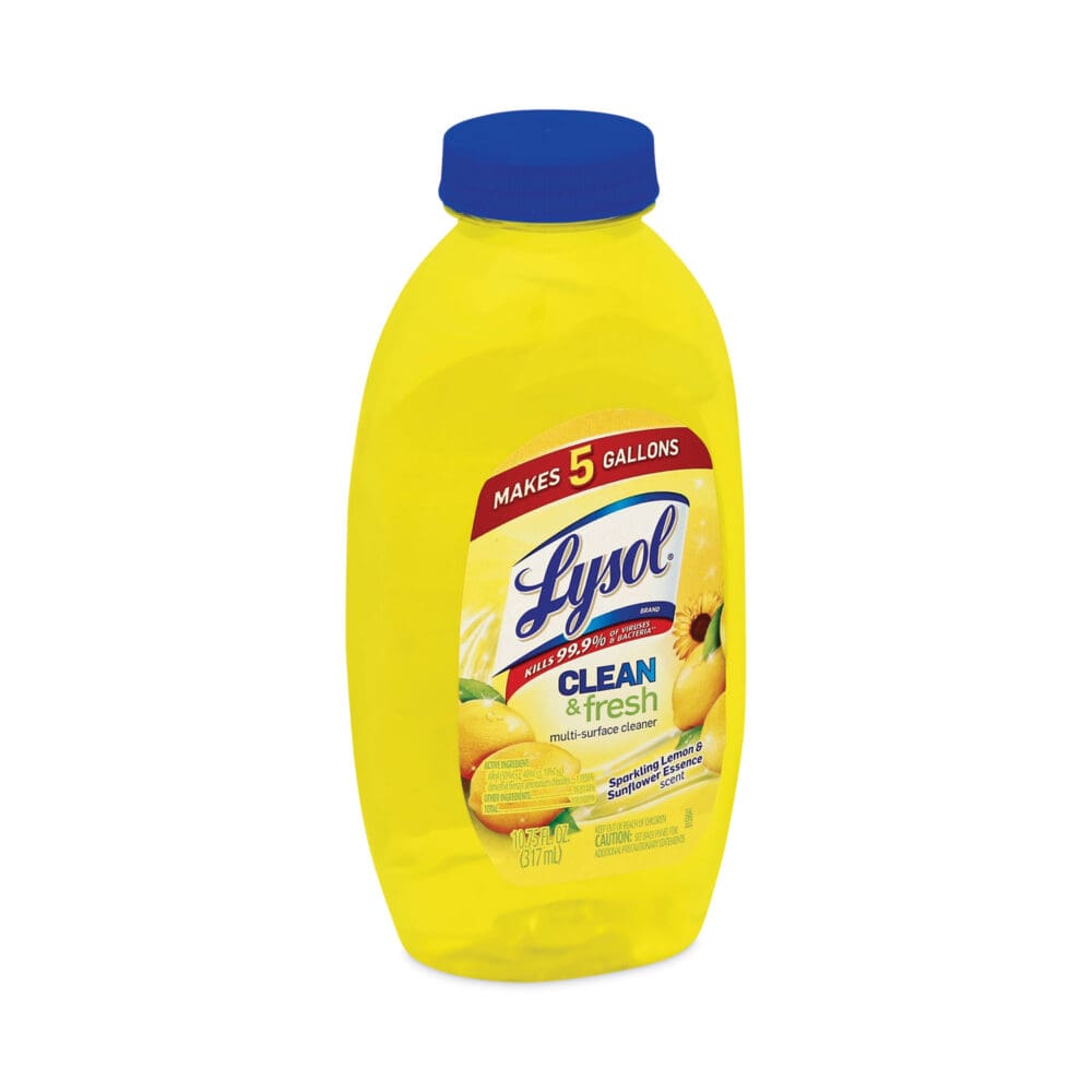 Clean and Fresh Multi-Surface Cleaner, Sparkling Lemon and Sunflower Essence, 10.75 oz Bottle, 20/Carton - Image 7