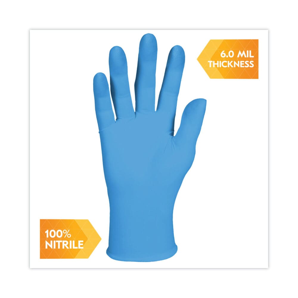 G10 2PRO Nitrile Gloves, Blue, X-Large, 900/Carton - Image 6
