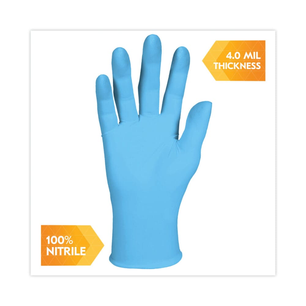 G10 Comfort Plus Blue Nitrile Gloves, Light Blue, Small, 1,000/Carton - Image 5