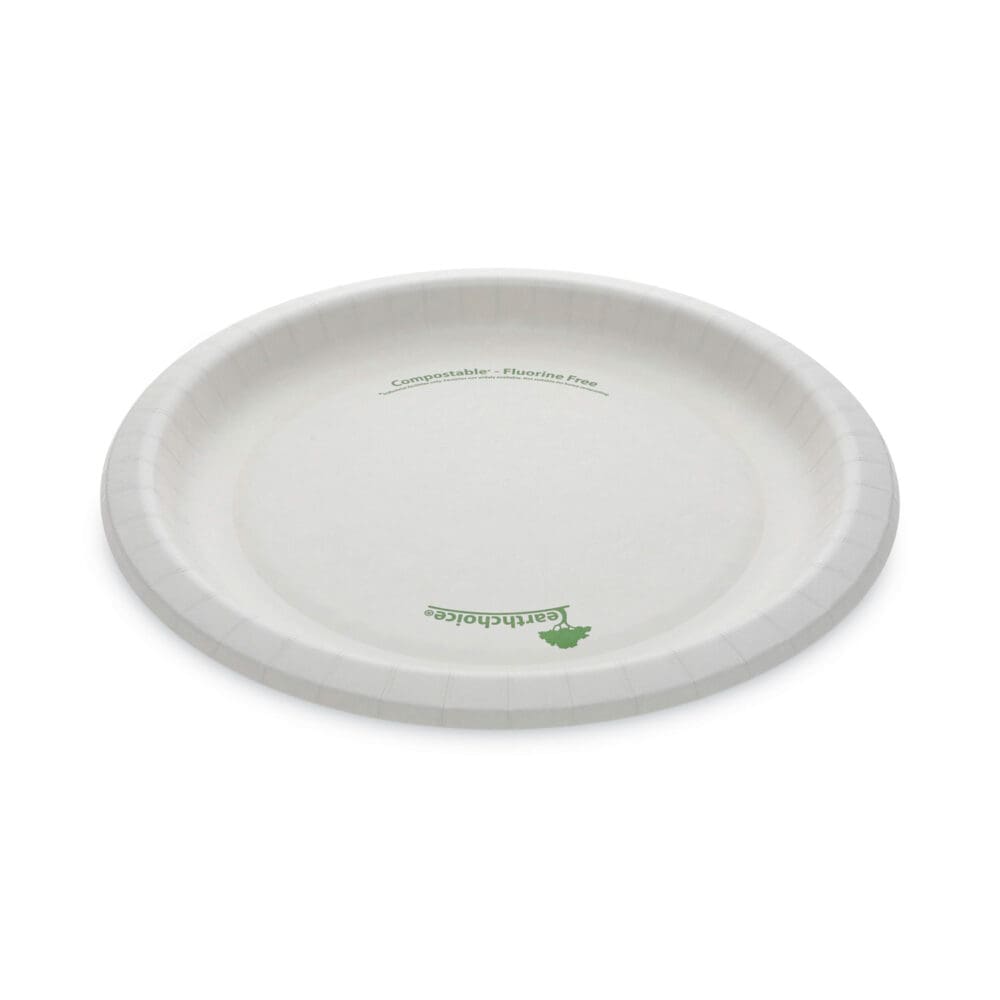 EarthChoice Pressware Compostable Dinnerware, Plate, 10" dia, White, 300/Carton - Image 5