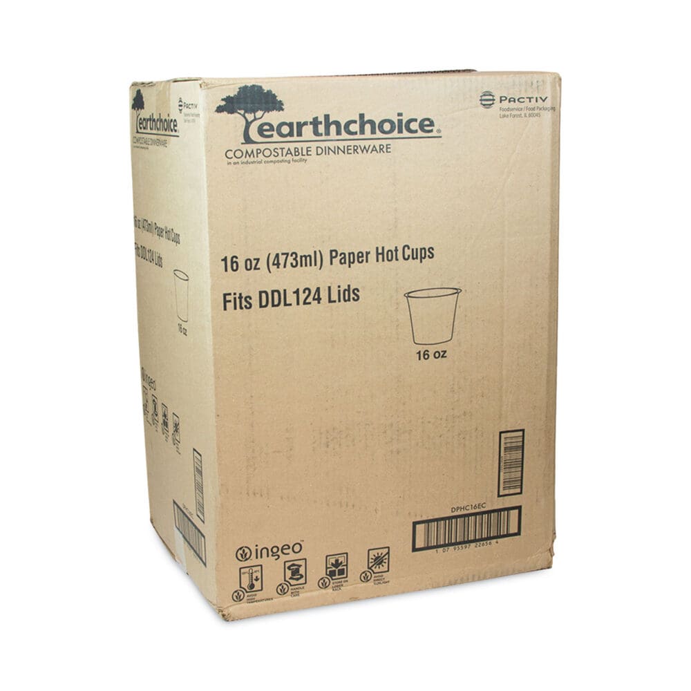 EarthChoice Compostable Paper Cup, 16 oz, Green, 1,000/Carton - Image 10