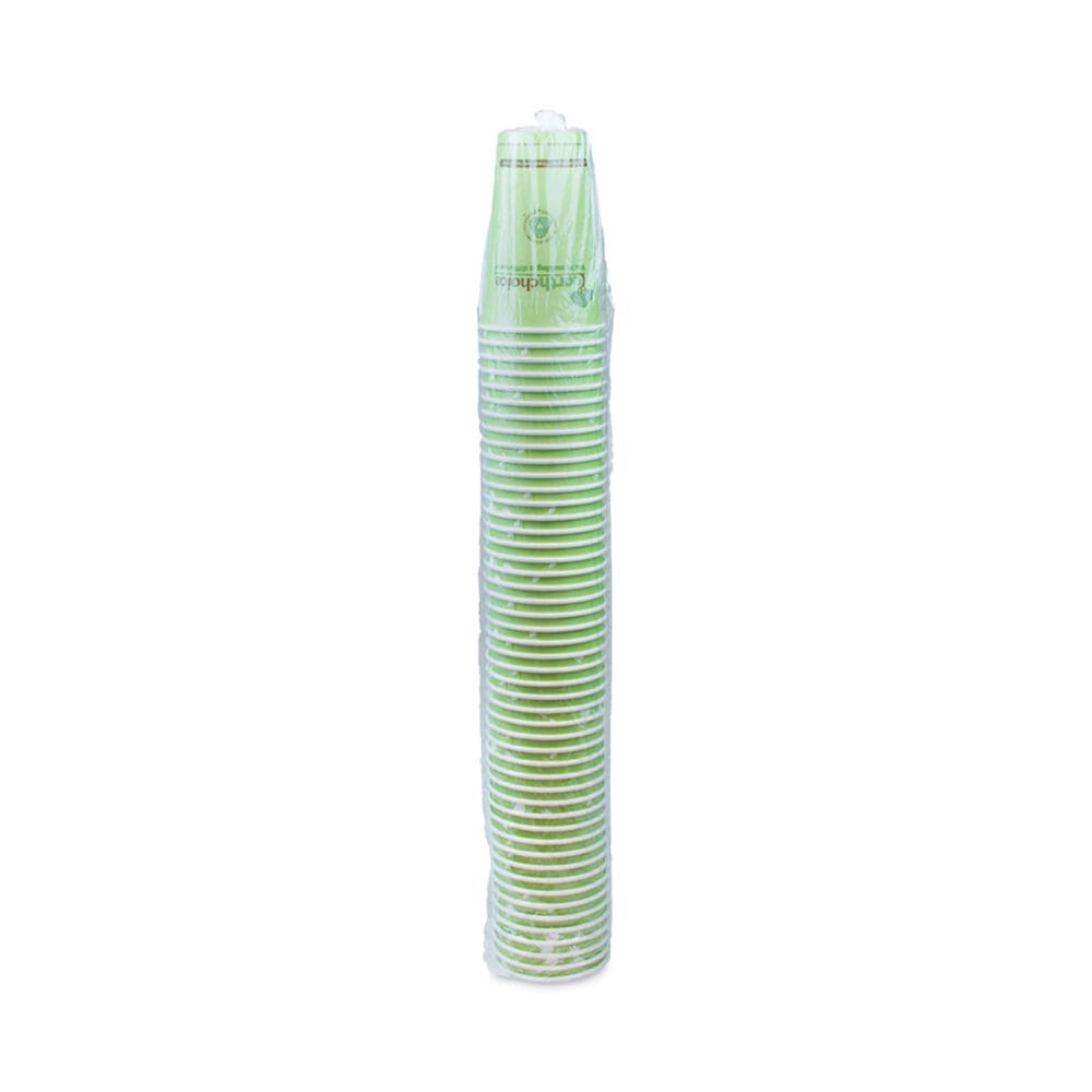 EarthChoice Compostable Paper Cup, 16 oz, Green, 1,000/Carton - Image 2