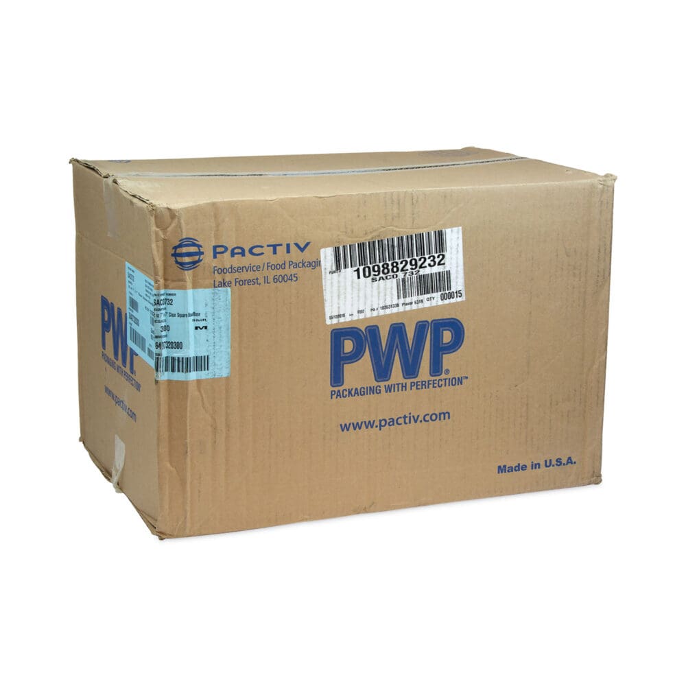 EarthChoice Square Recycled Bowl, 32 oz, 7 x 7 x 2, Clear, Plastic, 300/Carton - Image 7