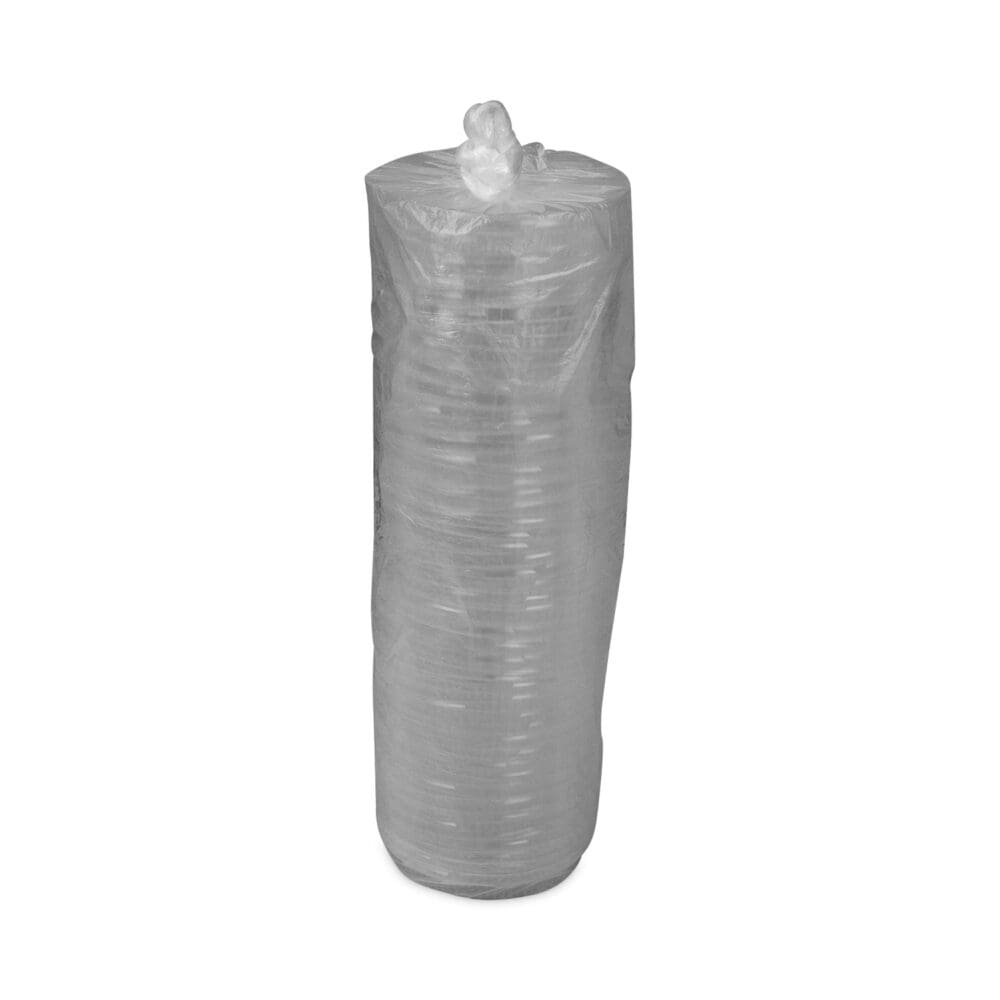 ClearView Dome-Style Lid with Tabs, Fluted, 8.88 x 8.88 x 0.75, Clear, Plastic, 504/Carton - Image 2
