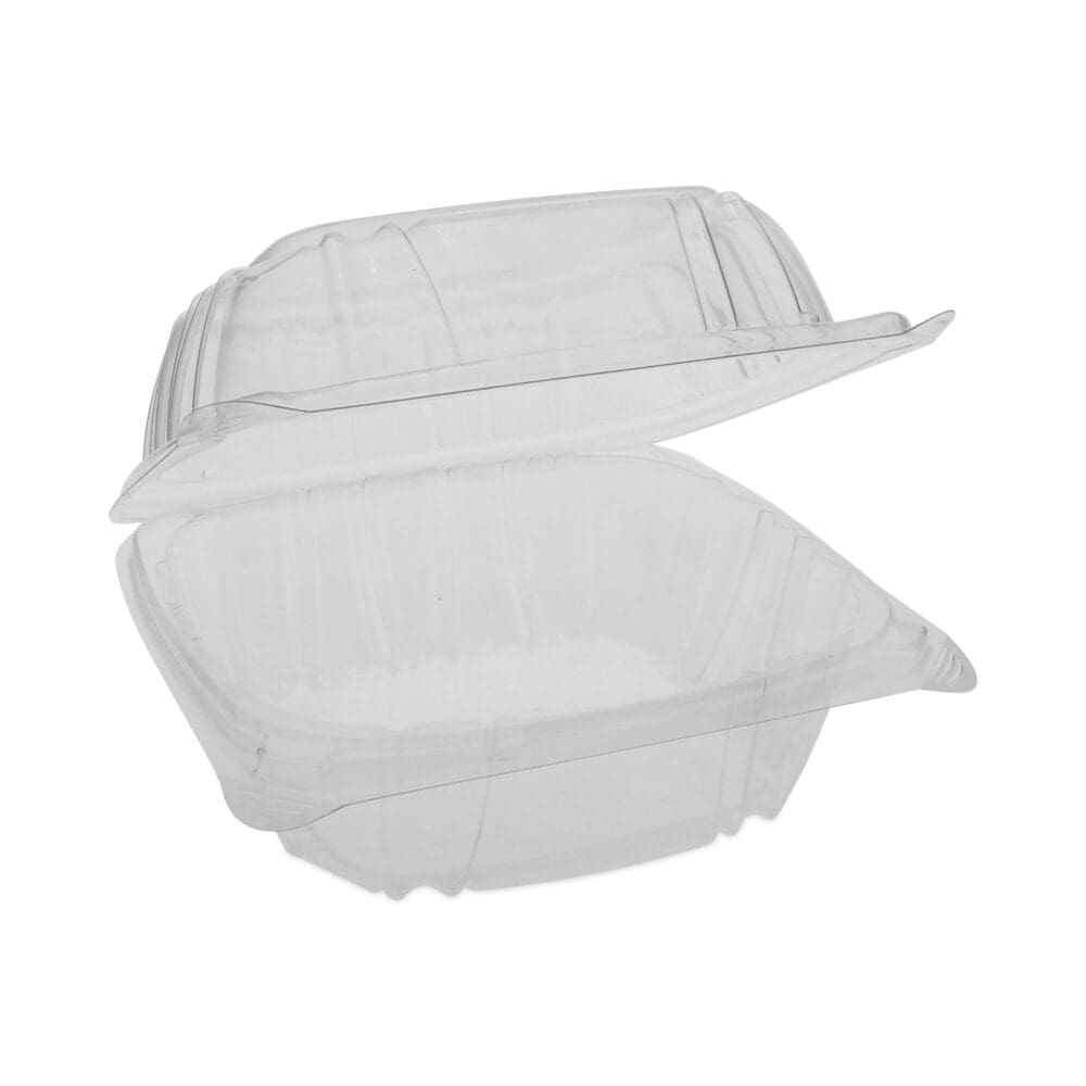 SENSATION SmartLock Hinged Lid Container, 5.74 x 5.95 x 3.1, Clear, Plastic, 500/Carton - Image 5