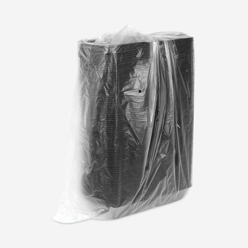 SmartLock Foam Hinged Lid Container, Sandwich, 5.75 x 5.75 x 3.25, Black, 504/Carton - Image 2