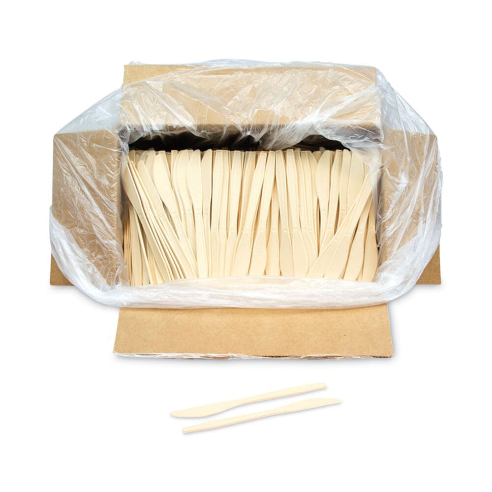 EarthChoice PSM Cutlery, Heavyweight, Knife, 7.5", Tan, 1,000/Carton - Image 3