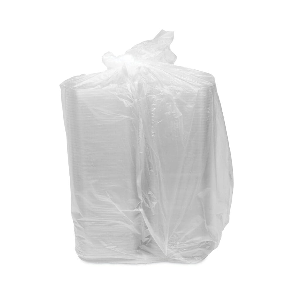 EarthChoice Recycled PET Container Lid, For 8/12/16 oz Container Bases, 5.5 x 5.5 x 0.38, Clear, Plastic, 504/Carton - Image 2