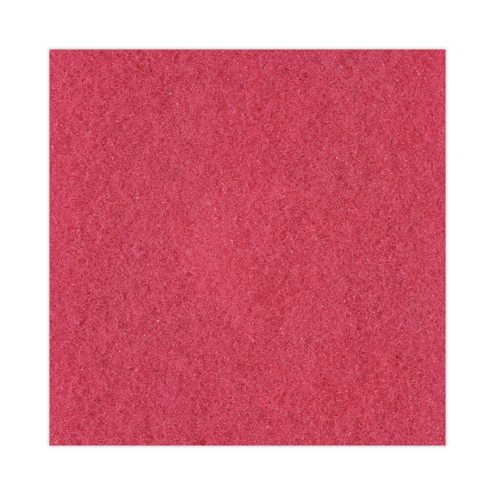 Buffing Floor Pads, 21" Diameter, Red, 5/Carton - Image 5