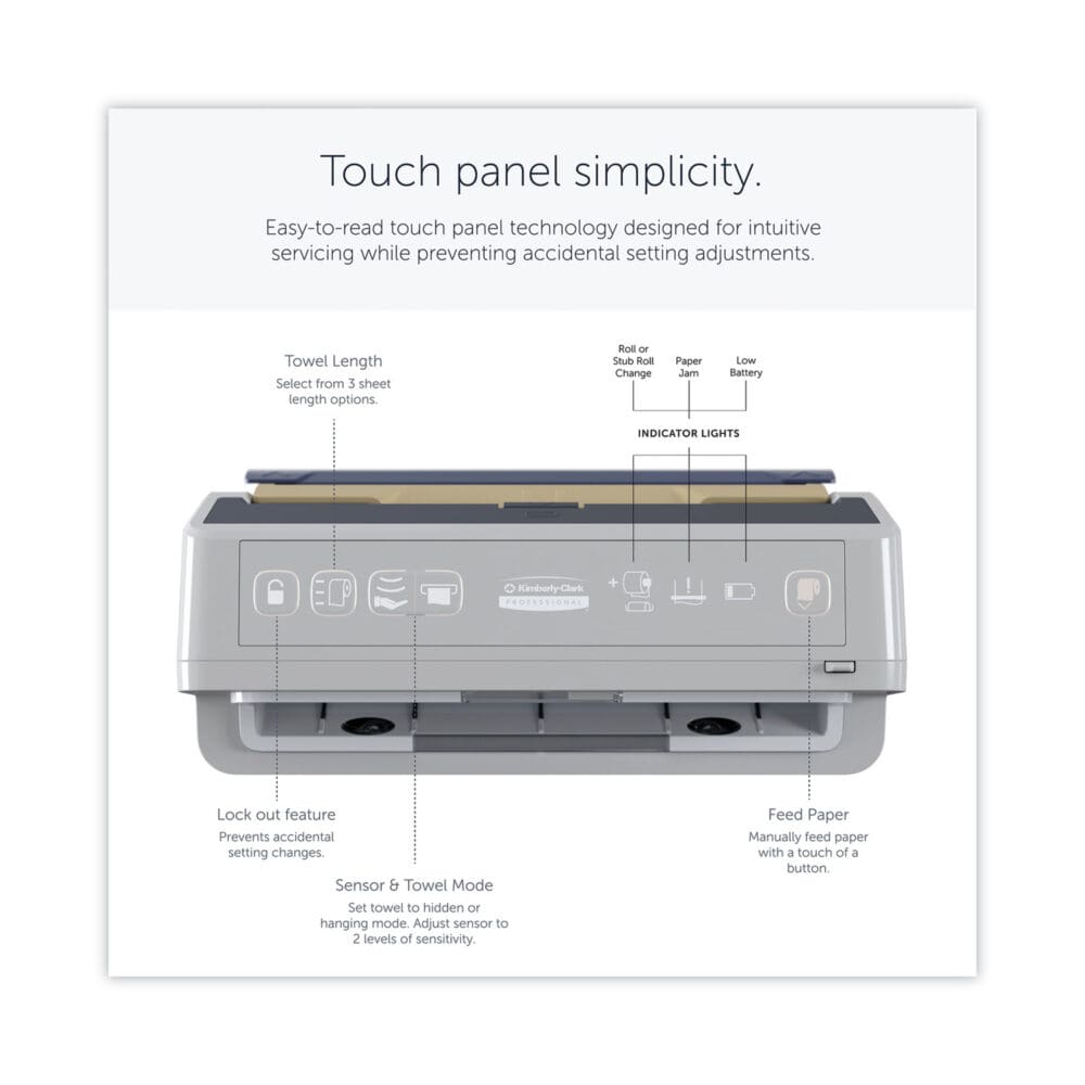 ICON Automatic Roll Towel Dispenser, 20.12 x 16.37 x 13.5, Silver Mosaic - Image 5