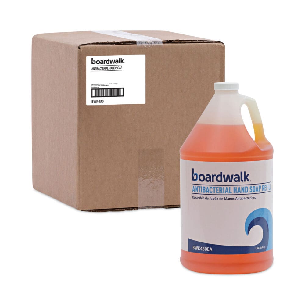 Antibacterial Liquid Soap, Clean Scent, 1 gal Bottle, 4/Carton - Image 6