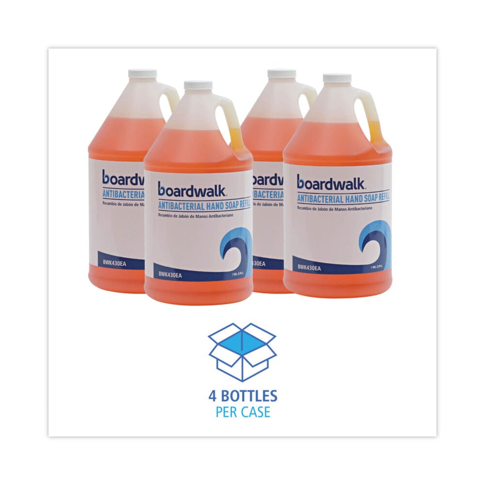 Antibacterial Liquid Soap, Clean Scent, 1 gal Bottle, 4/Carton - Image 2