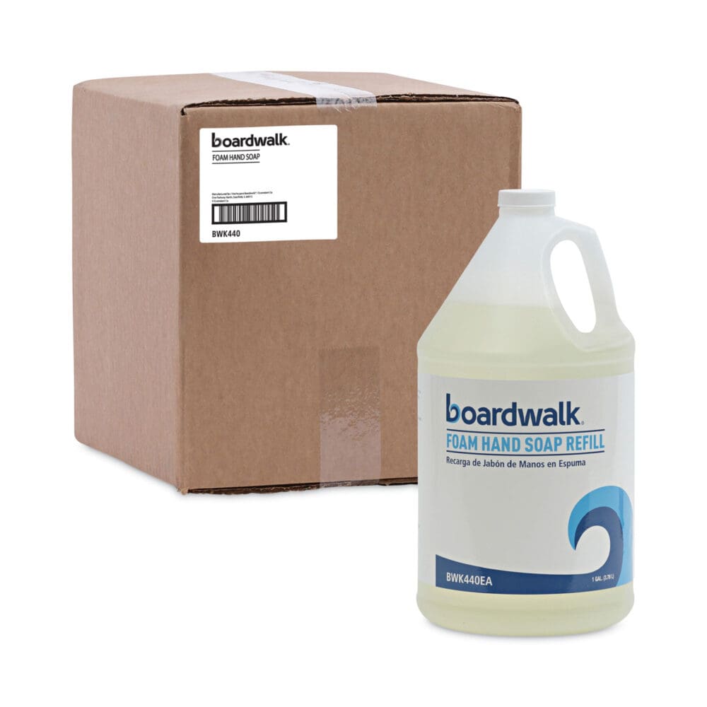 Foaming Hand Soap, Herbal Mint Scent, 1 gal Bottle, 4/Carton - Image 6