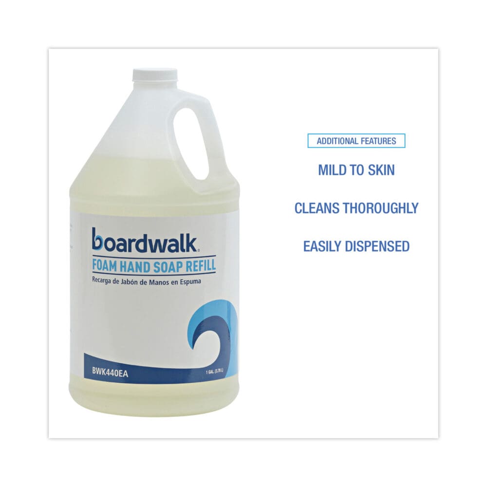 Foaming Hand Soap, Herbal Mint Scent, 1 gal Bottle, 4/Carton - Image 3