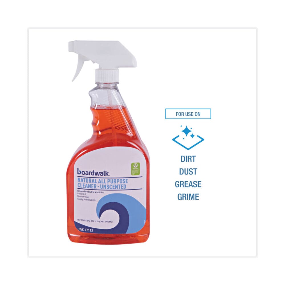 Natural All Purpose Cleaner, Unscented, 32 oz Spray Bottle, 12/Carton - Image 2