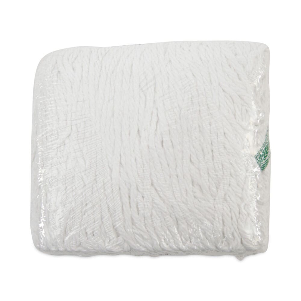 Loop End Rayon Mop Head, Rayon, Medium, 14 oz, White, Dozen - Image 6
