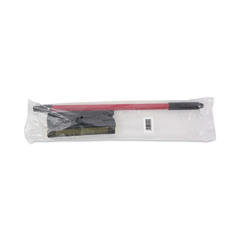 General-Duty Squeegee, 8" Wide Blade, Black/Red, 21" Handle - Image 5