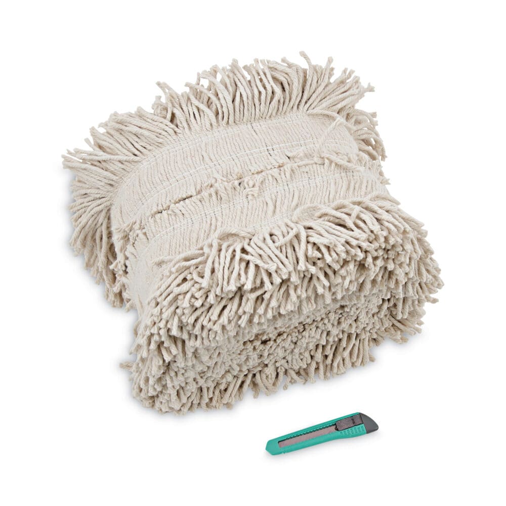 Flash Forty Disposable Dustmop, Cotton, 5", Natural - Image 5