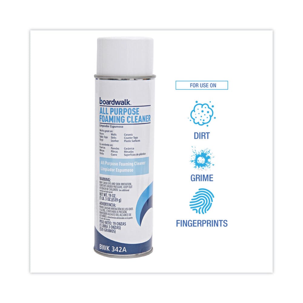 All-Purpose Foaming Cleaner w/Ammonia, 19 oz Aerosol Spray, 12/Carton - Image 3