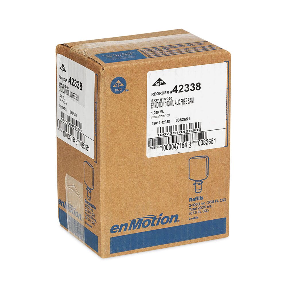 enMotion Gen2 Moisturizing Foam Hand Sanitizer Dispenser Refill, 1,000 mL Bottle, Fragrance-Free, 2/Carton - Image 7