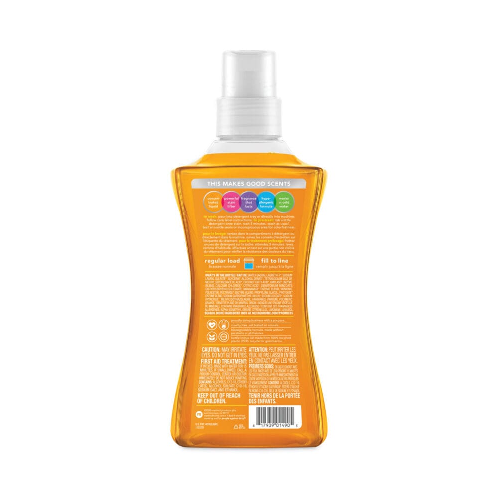 4X Concentrated Laundry Detergent, Ginger Mango, 53.5 oz Bottle, 4/Carton - Image 4