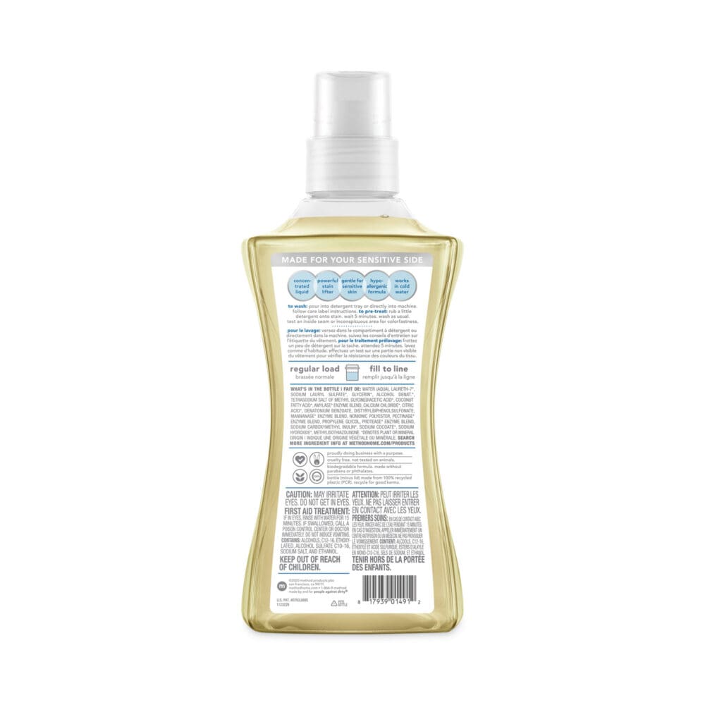 4X Concentrated Laundry Detergent, Free and Clear, 53.5 oz Bottle, 4/Carton - Image 4