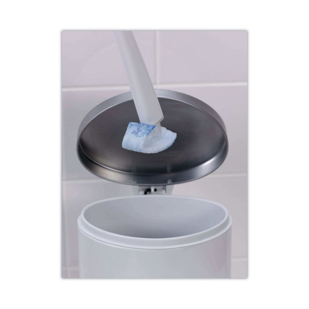 Disposable Toilet Scrubber Refill, Blue/White, 10/Pack - Image 14