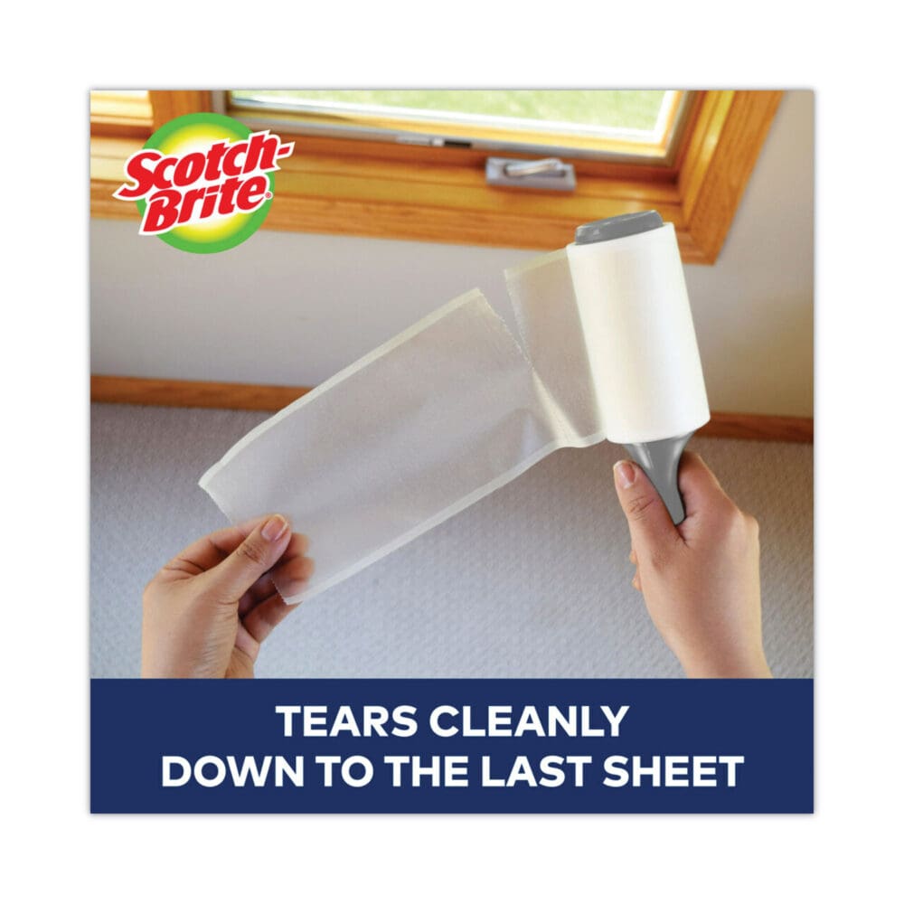 Lint Roller, Extra Sticky, Heavy-Duty Handlle, 48 Sheets/Roll - Image 4