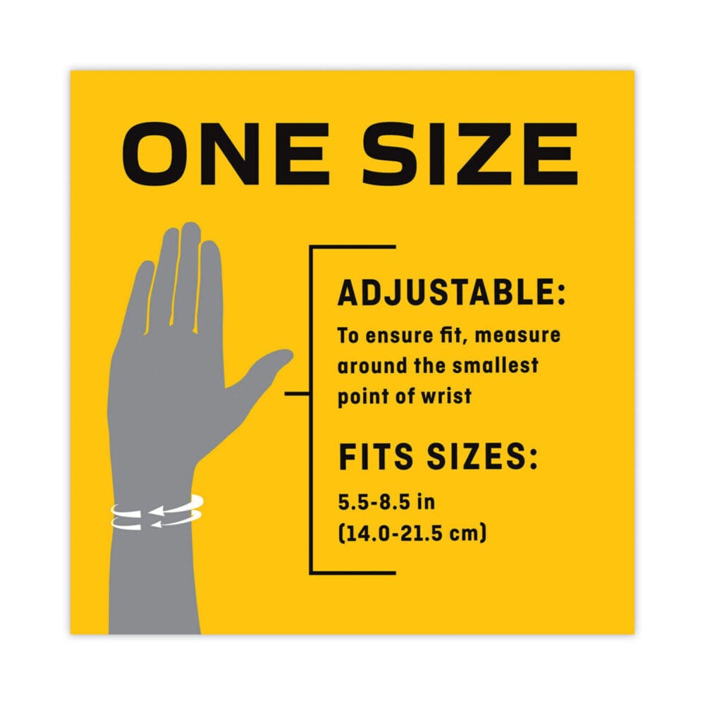 Adjustable Reversible Splint Wrist Brace, Fits Wrists 5.5" to 8.5", Black - Image 6