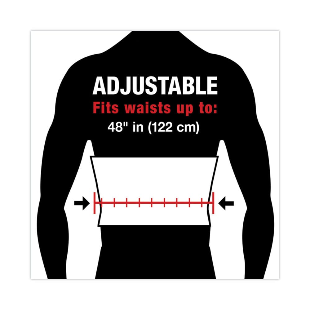 Work Belt with Removable Suspenders, One Size Fits All, Up to 48" Waist Size, Black - Image 5