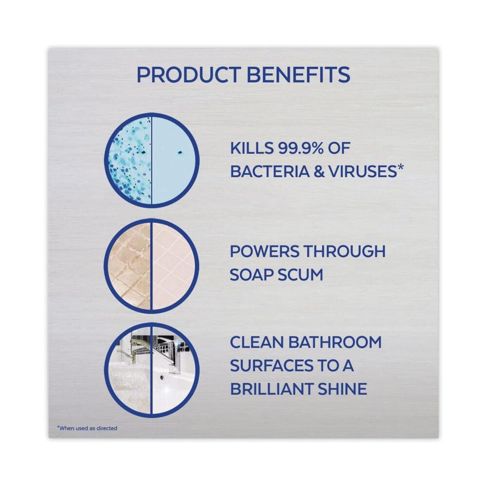 Disinfectant Power Bathroom Foamer, Liquid, Atlantic Fresh, 32 oz Spray Bottle, 12/Carton - Image 4