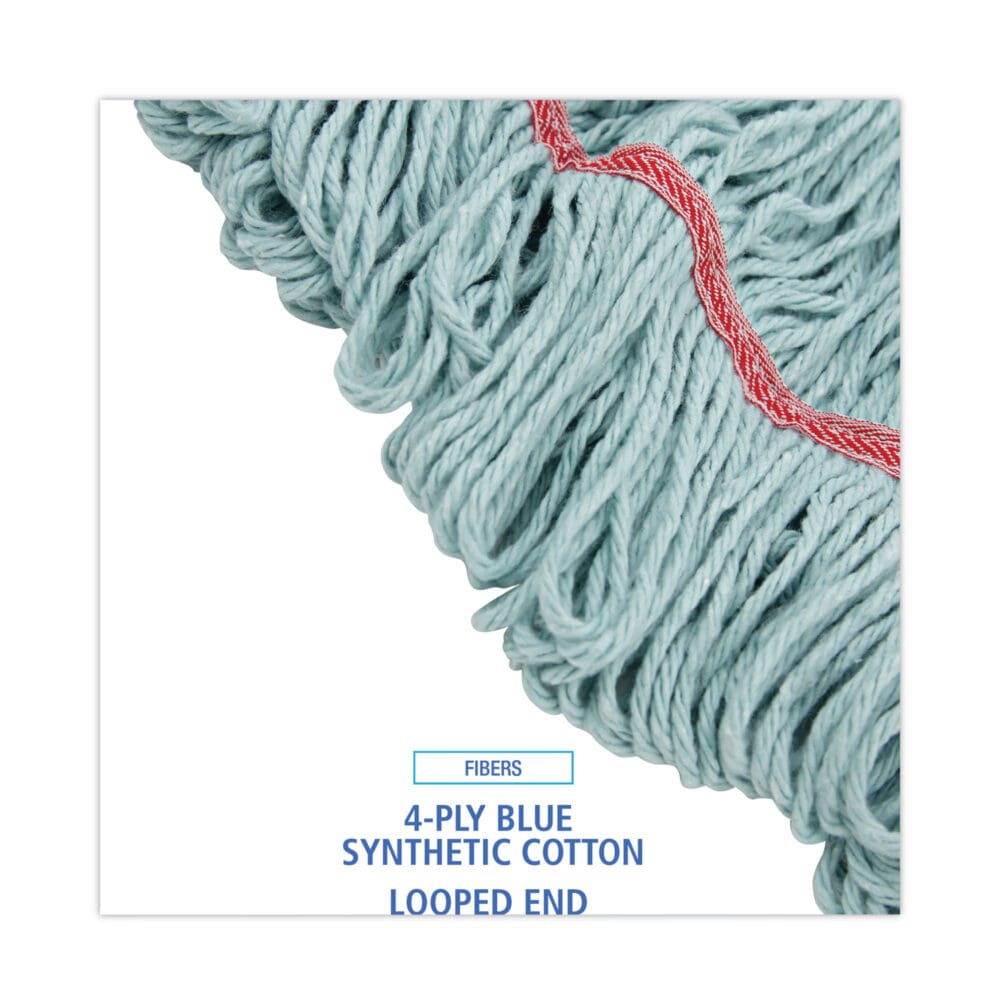 EchoMop with Looped-End Wet Head, Synthetic/Cotton, Large, Blue - Image 3