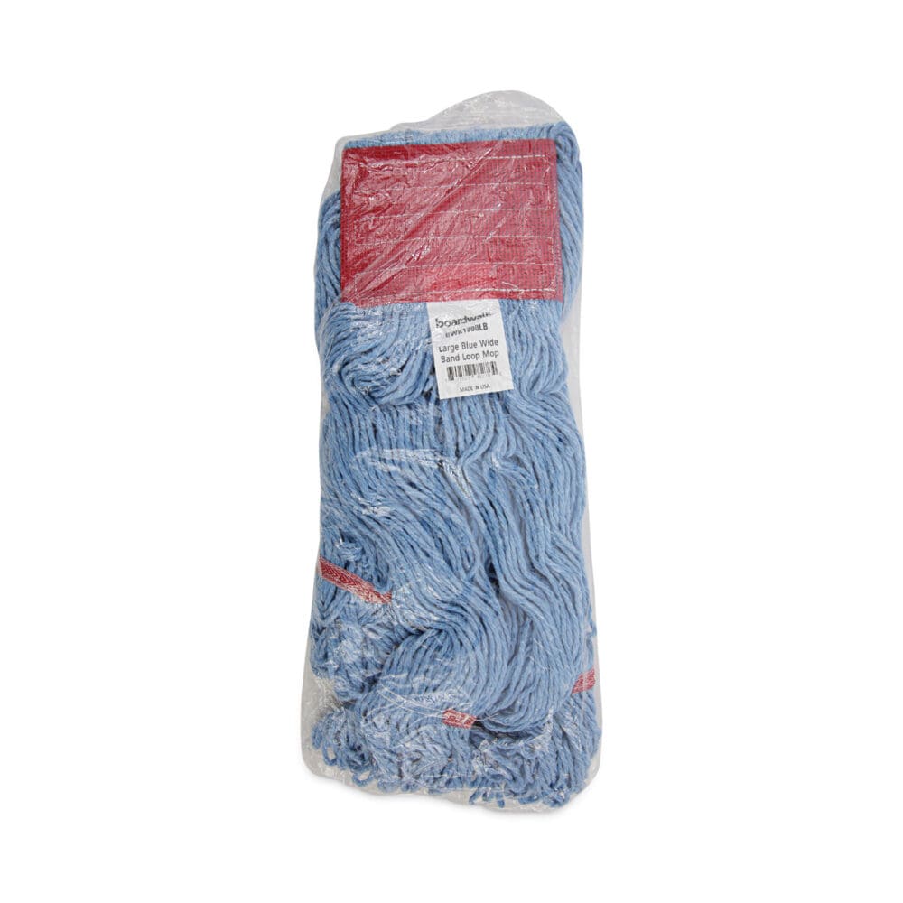 Pro Loop Web/Tailband Mop Head, Blue, Large, 12/Carton - Image 6