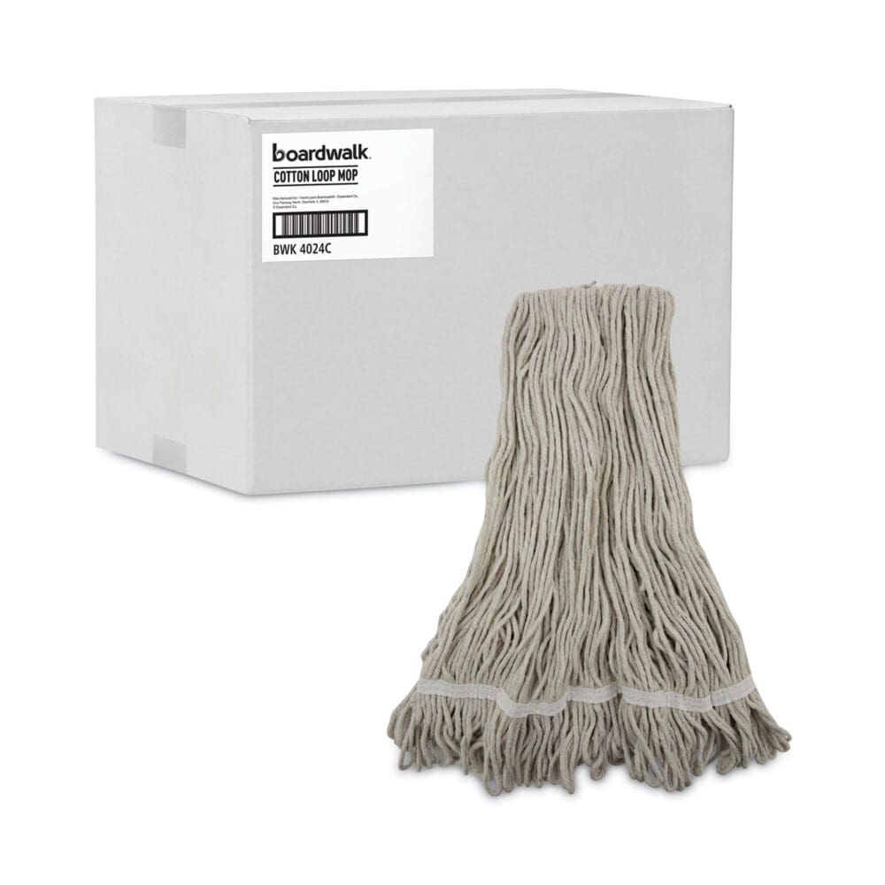 Pro Loop Web/Tailband Wet Mop Head, Cotton, 12/Carton - Image 8